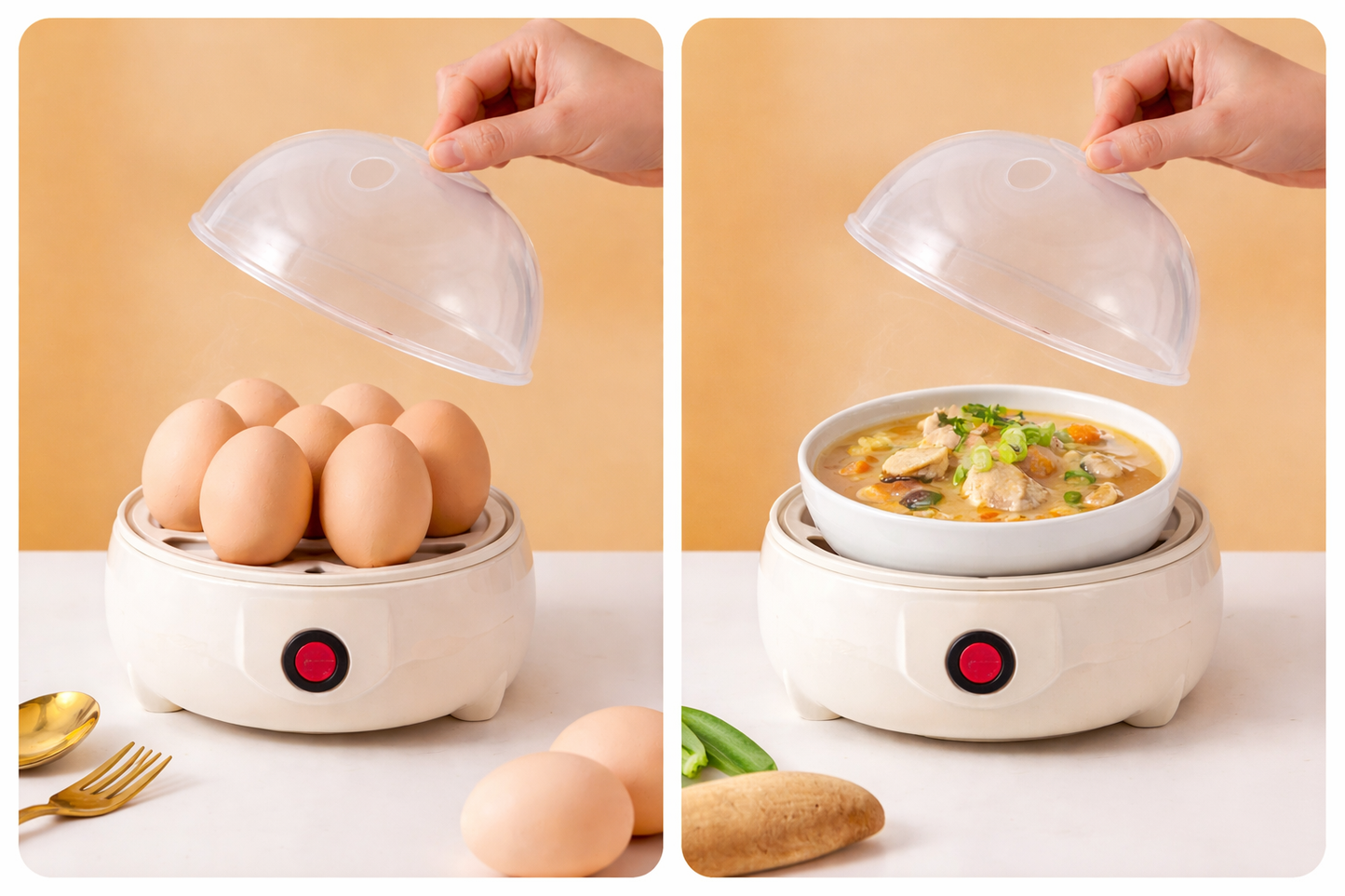 جهاز تسخين الطعام و طهي البيض الكهربائي